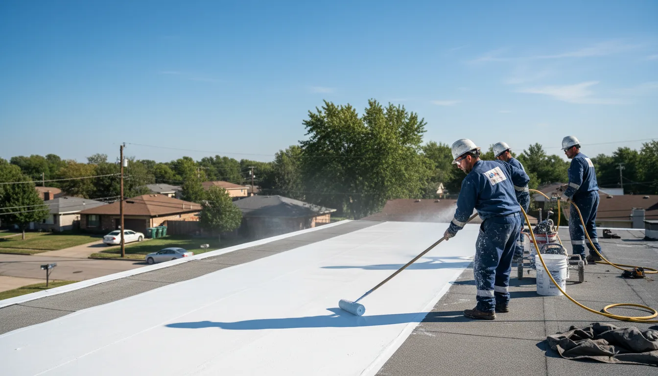 Commercial roof coating in Mendon, NY near me